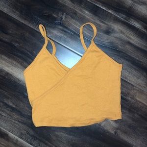 Mustard Yellow Crop Top